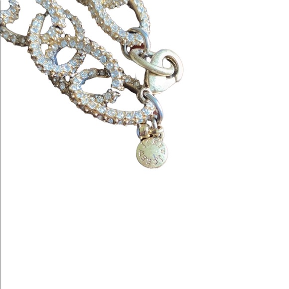 J Crew Rhinestone Vintage Gold Bracelet - Picture 5 of 5